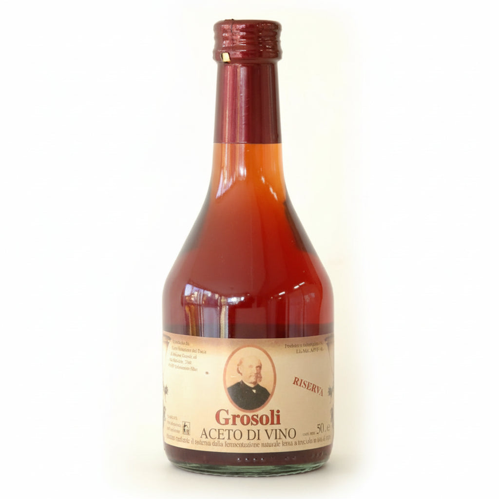 赤ワインビネガー リゼルヴァ 500ml/アドリアーノ・グロソリ ぶどう酢 お酢 ブドウ酢 ワインヴィネガー バルサミコ